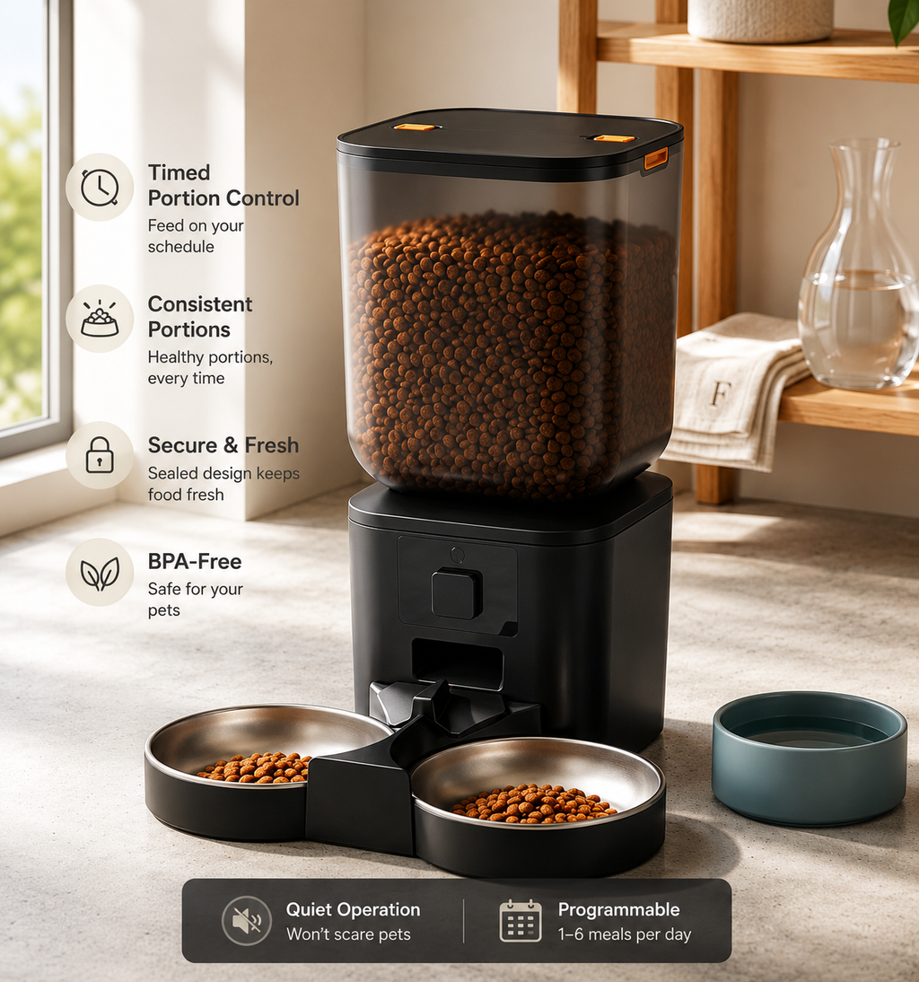 OmniFeed 8L/34 Cups Automatic Feeder With 1080p Camera