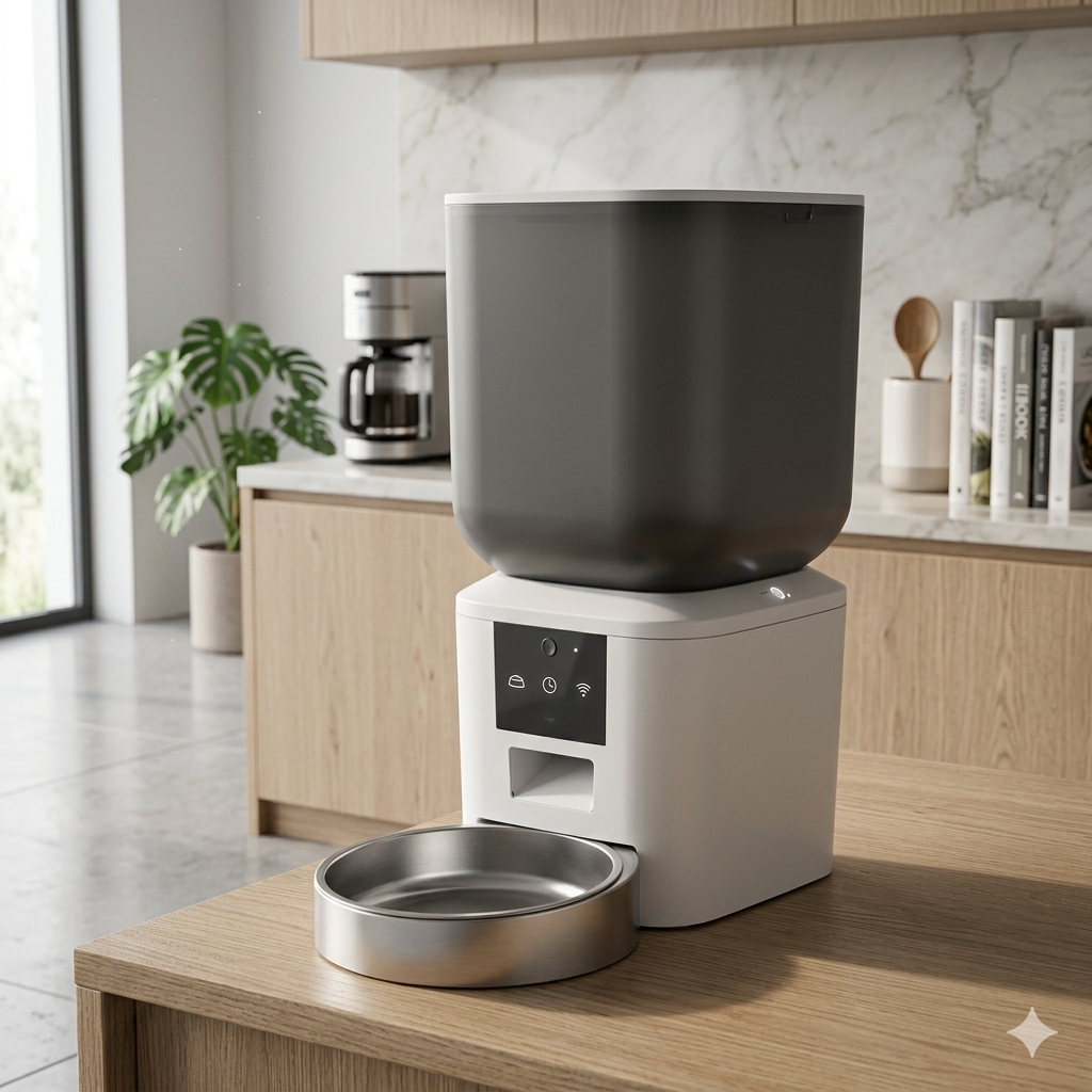 Omnifeed 8l/34 cups Automatic feeder with 1080p Camera